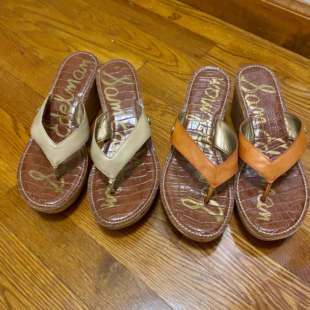 Sam Edelman block sandals 2 pcs “SOLD”